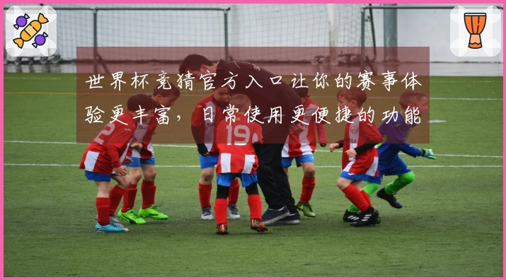 世界杯竞猜官方入口让你的赛事体验更丰富，日常使用更便捷的功能推荐
